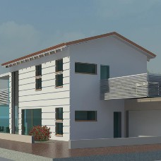 rendering villa